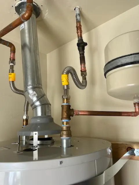 Water heater installation and plumbing repair in Brush Valley
